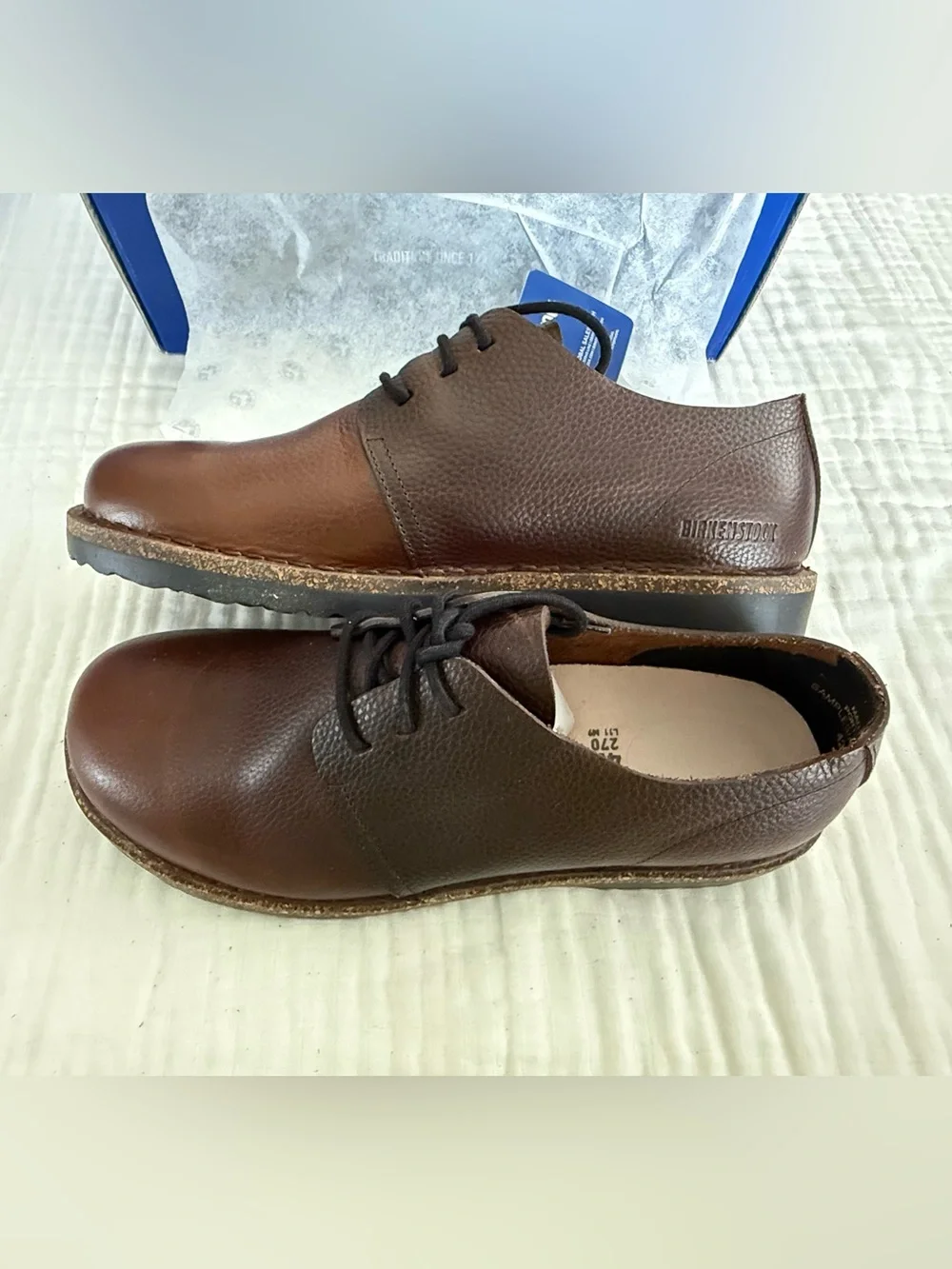 NWT Birkenstock Uppsala Low Leather Shoe Size 42 Regular/Wide